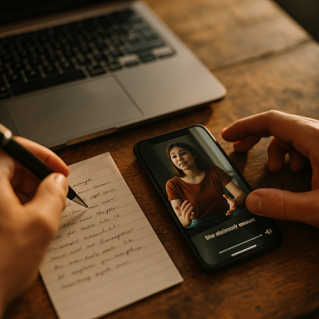 Caption Led Scripts, Winning Silent Autoplay Feeds on Mute