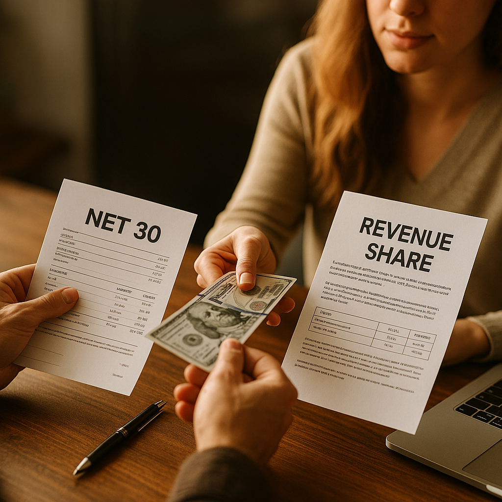 Net 30 vs Revenue Share, Structuring Creator Payment Terms