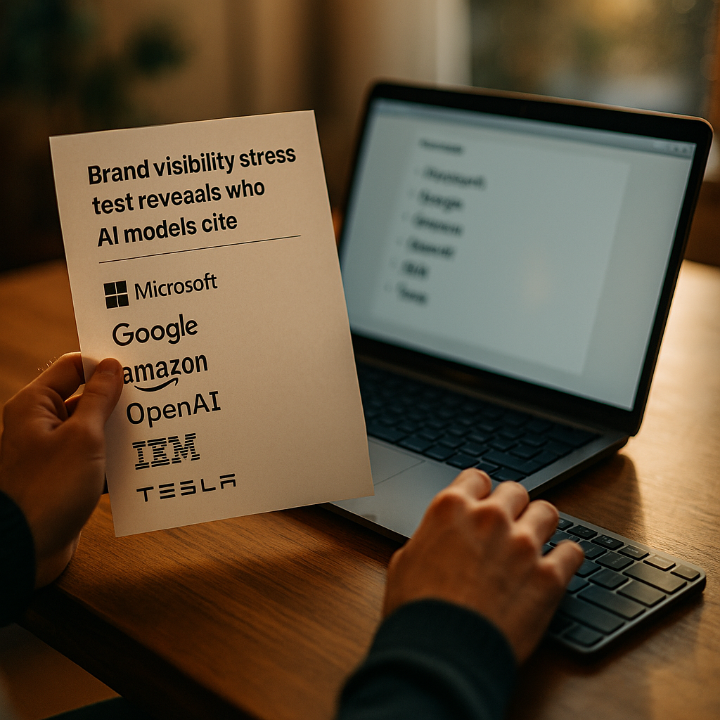 Brand Visibility Stress Test Reveals Who AI Models Cite