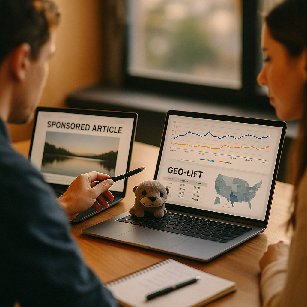 Getfluence and OtterlyAI, Vetting Sponsored Content GEO Lift