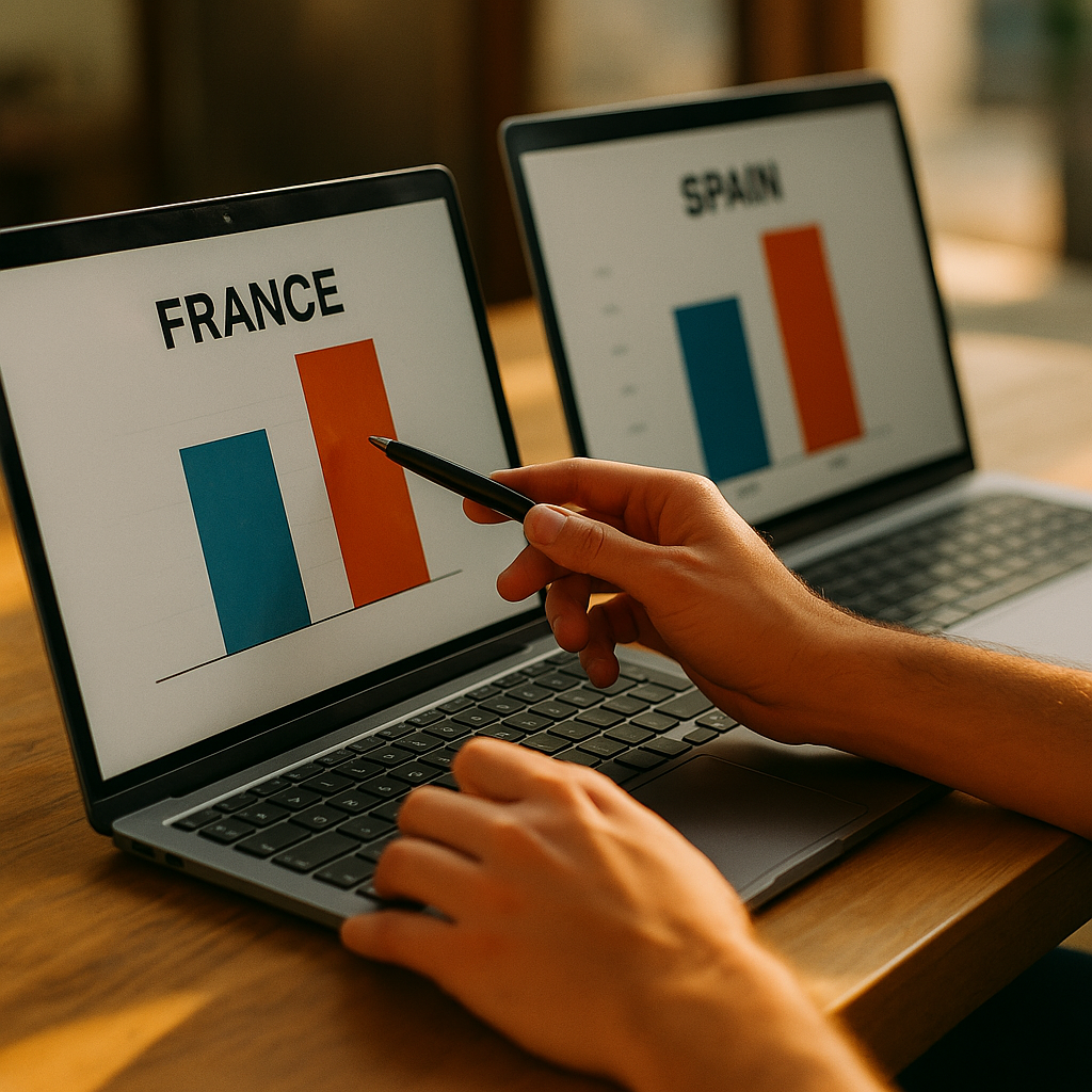 France vs Spain Creator Rates, Benchmarking a 40 Percent Gap