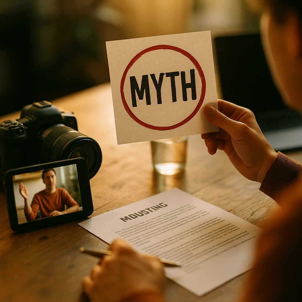 Myth Busting Video Scripts, Earning Shares Brands Cant Buy