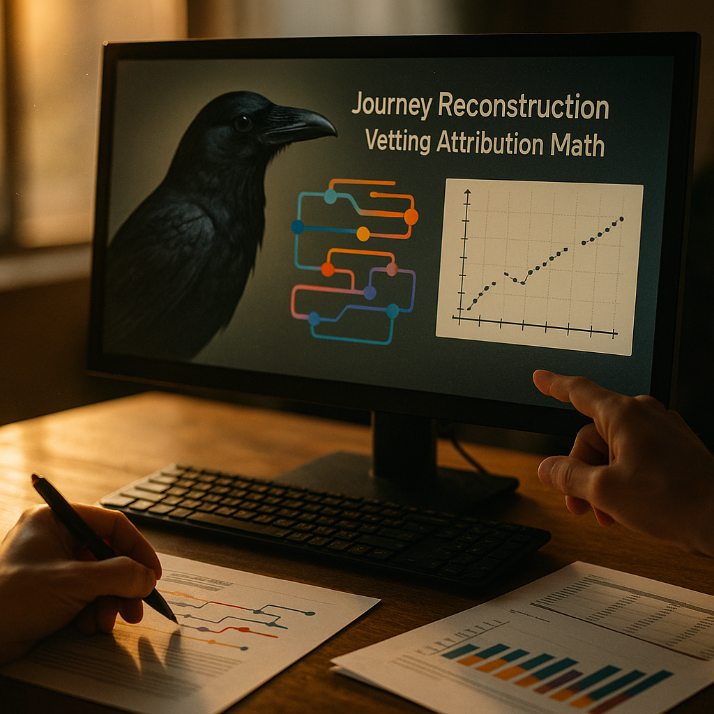 Corvidae AI Journey Reconstruction, Vetting the Attribution Math