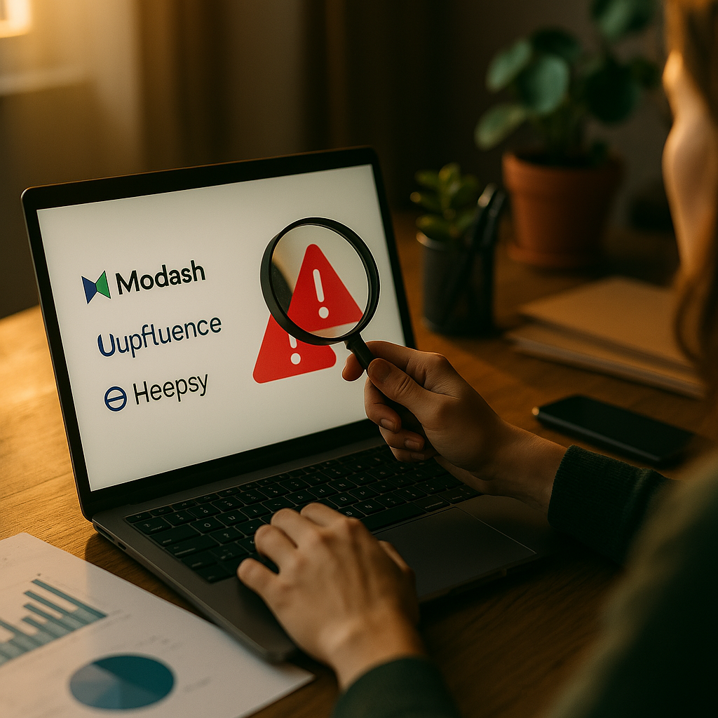 Modash, Upfluence, and Heepsy, Vetting Speed Against Fraud Risk