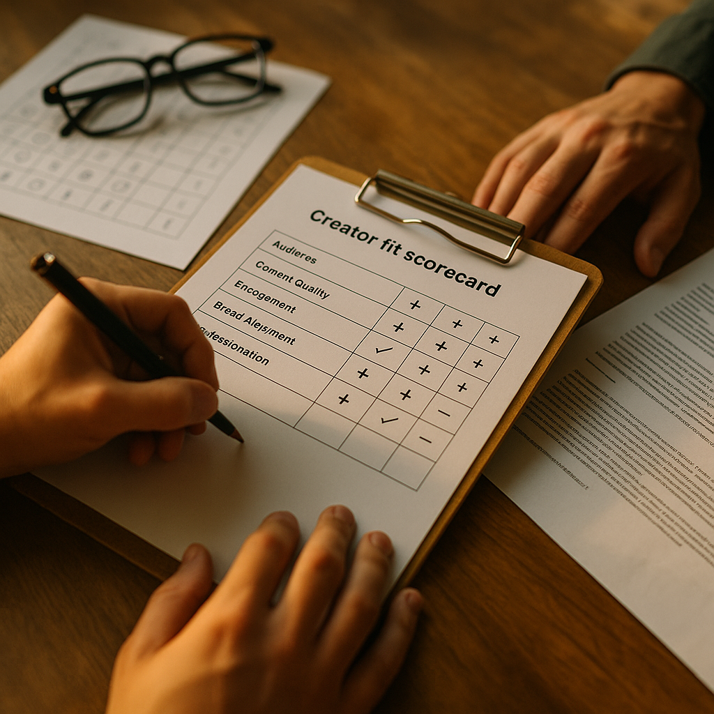 Creator Fit Vetting Framework, Scorecards Before Contracts