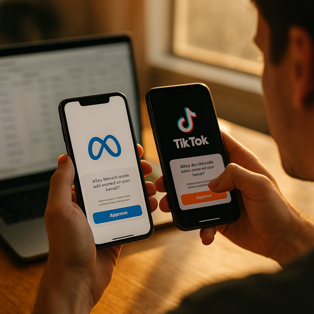 Meta vs TikTok Creator Ad Handles, Vetting Permission Speed