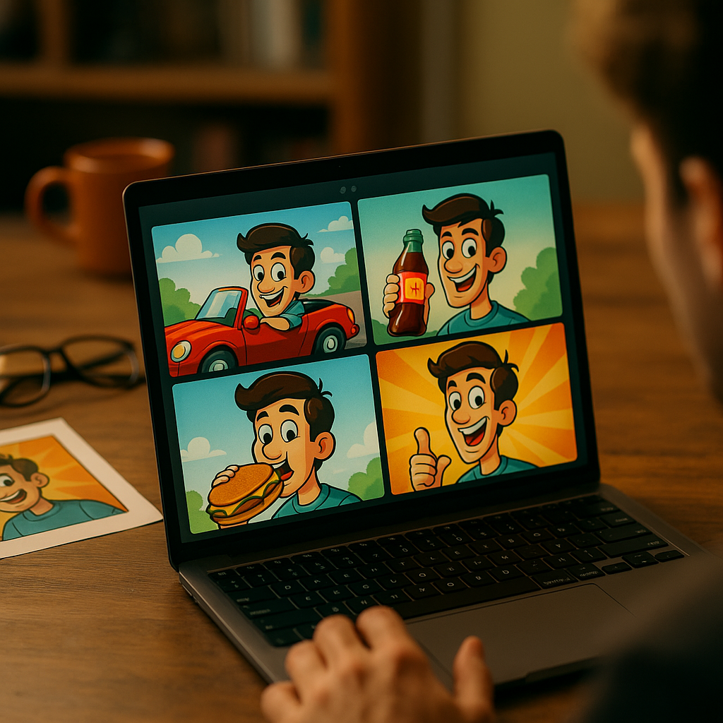 AI Cartoon Ad Generators, Vetting Consistency Over Hype