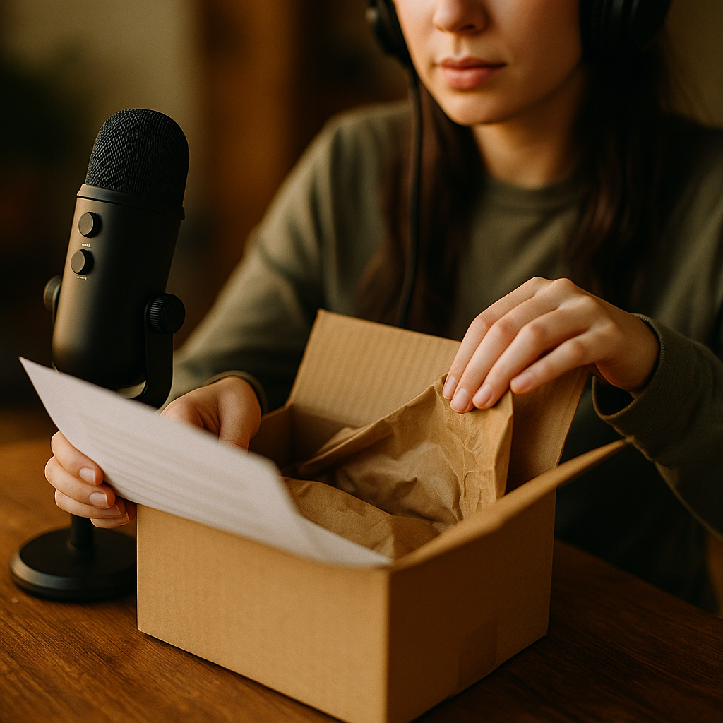 ASMR Unboxing Scripts, Scripting Sound Cues That Earn Saves