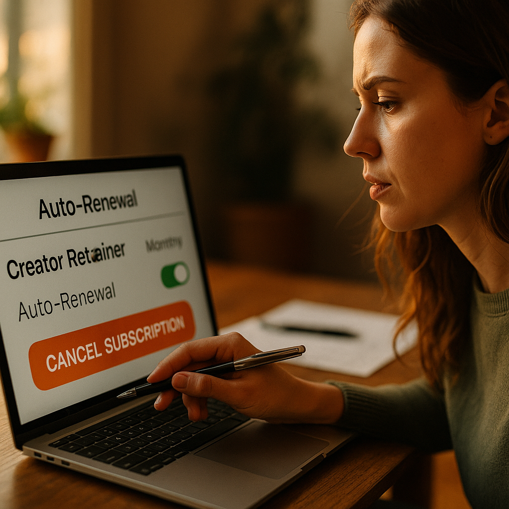 Creator Retainer Auto Renewal Laws, Closing the Consumer Trap Gap