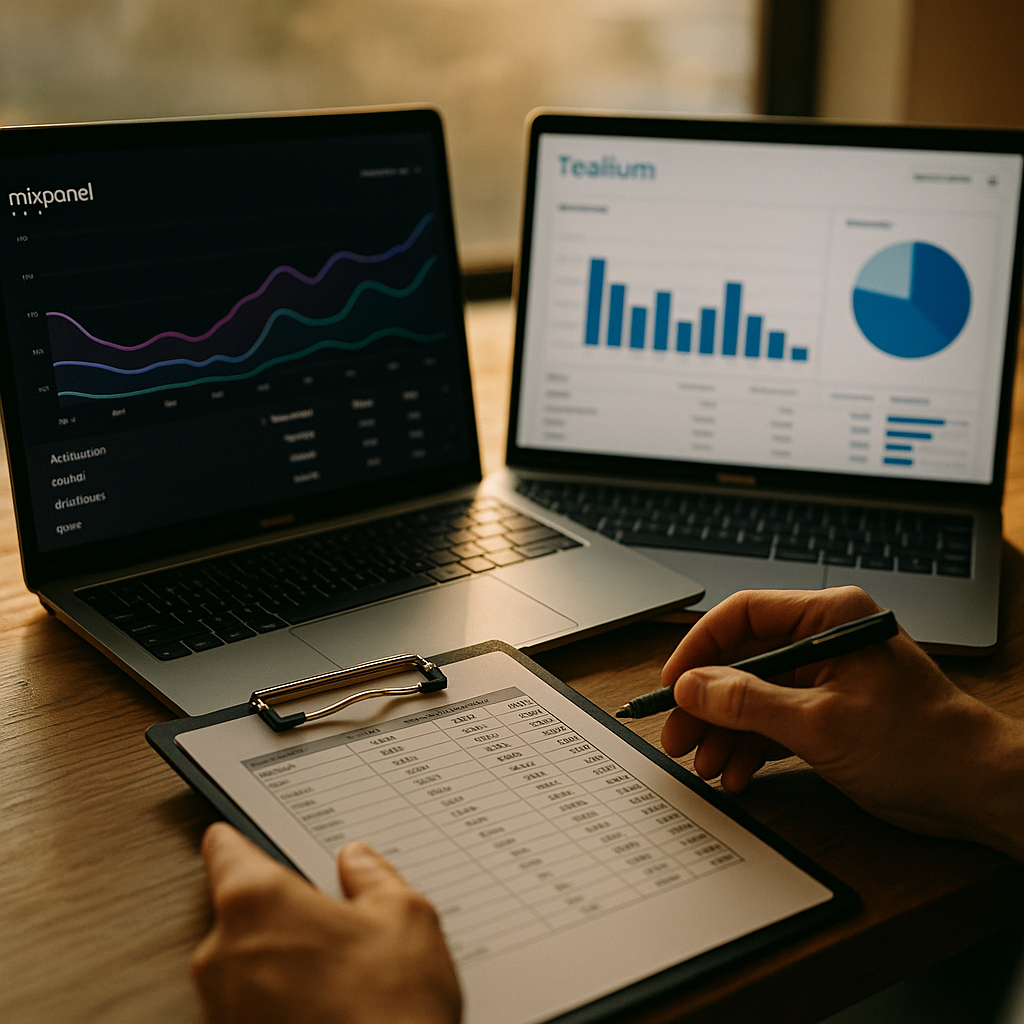 Mixpanel vs Tealium Agent Tools, Vetting Attribution Depth
