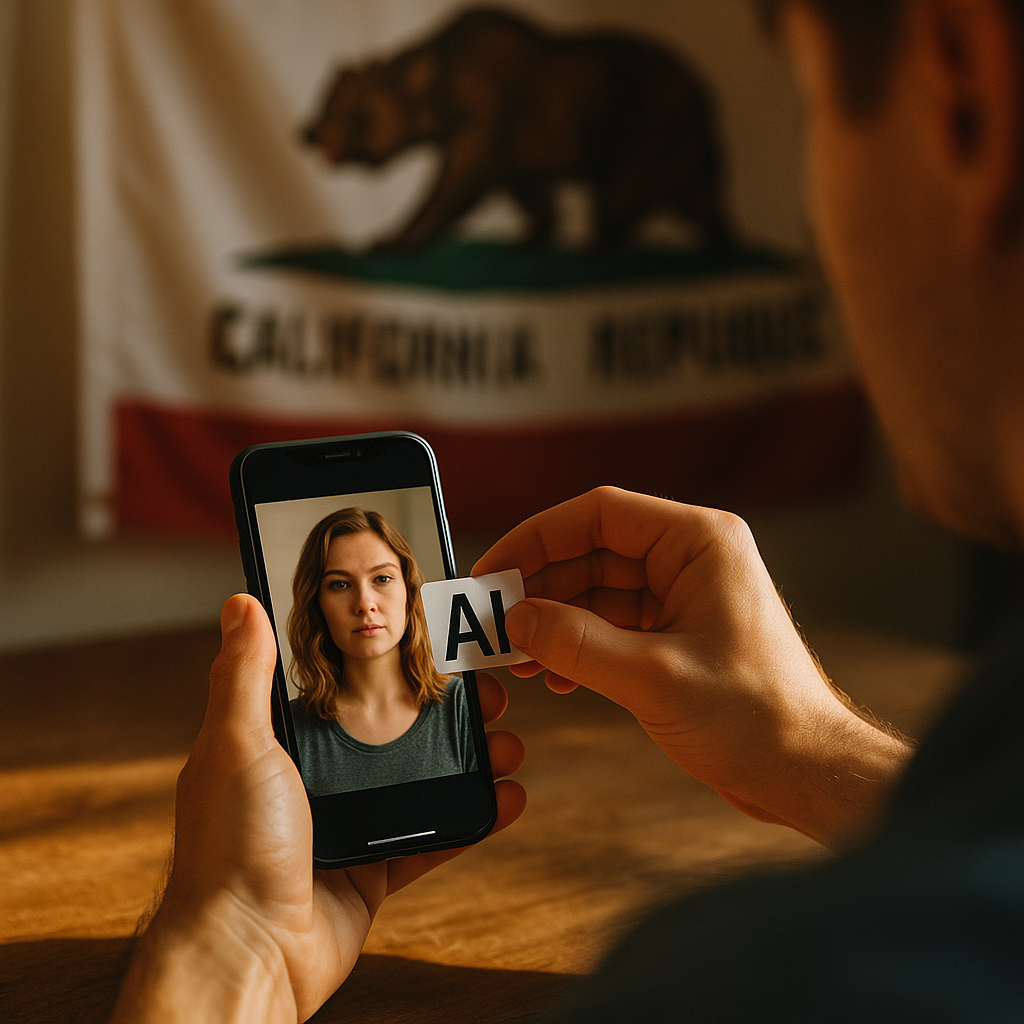 California AI Content Labeling Law, Closing the Creator Disclosure Gap