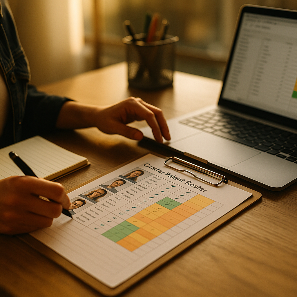 Creator Talent Bench Planning, Building Rapid Activation Rosters