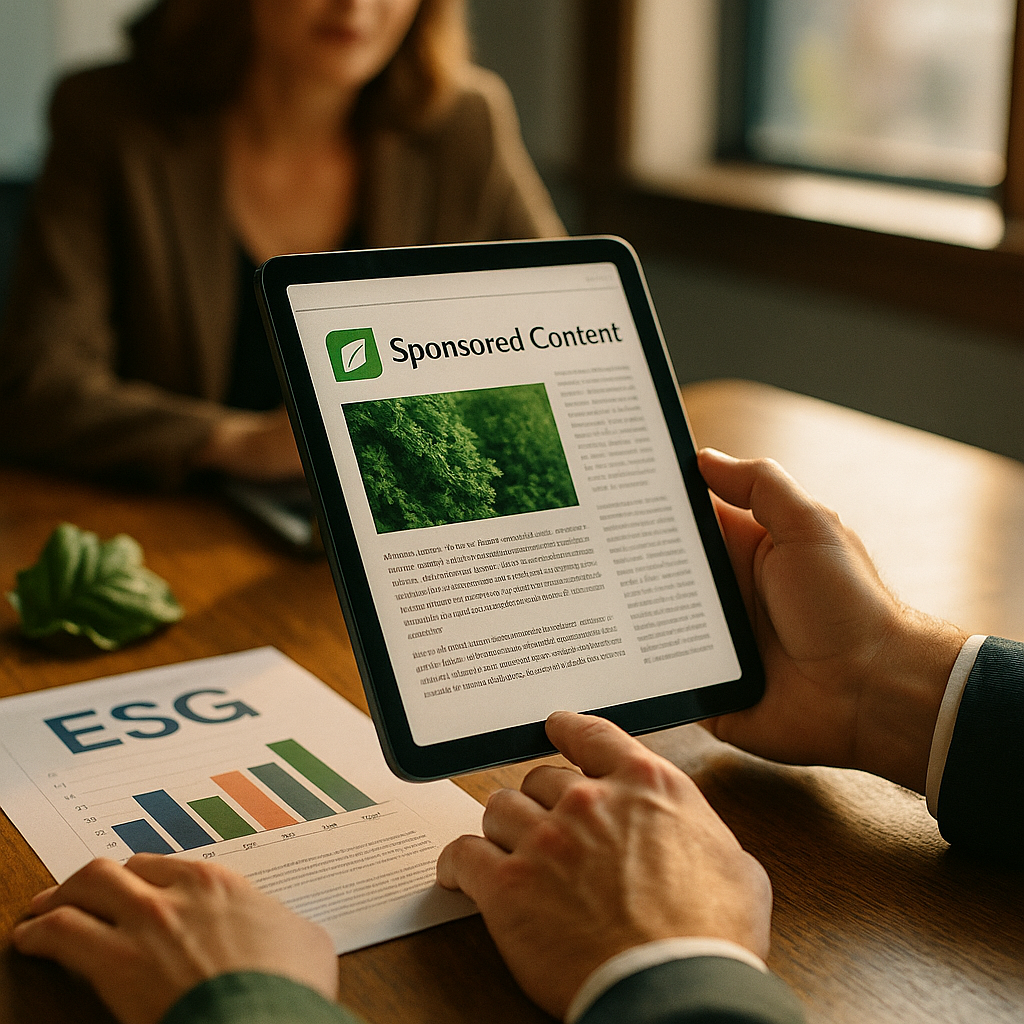 Greenwashing in Sponsored Content, Closing the ESG Disclosure Gap