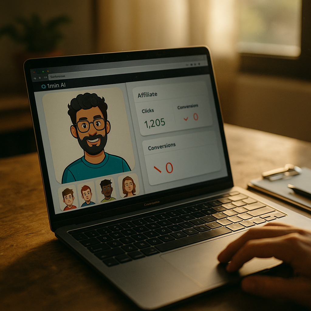 1min.AI Cartoon Avatars Win Hooks, Lose Affiliate Conversions