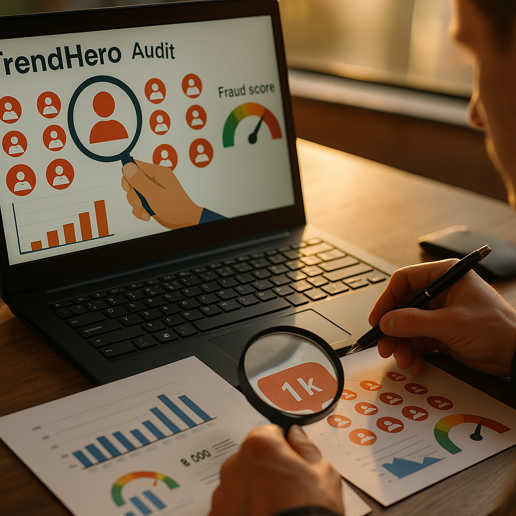 TrendHero Fake Follower Audits, Vetting Fraud Score Reliability