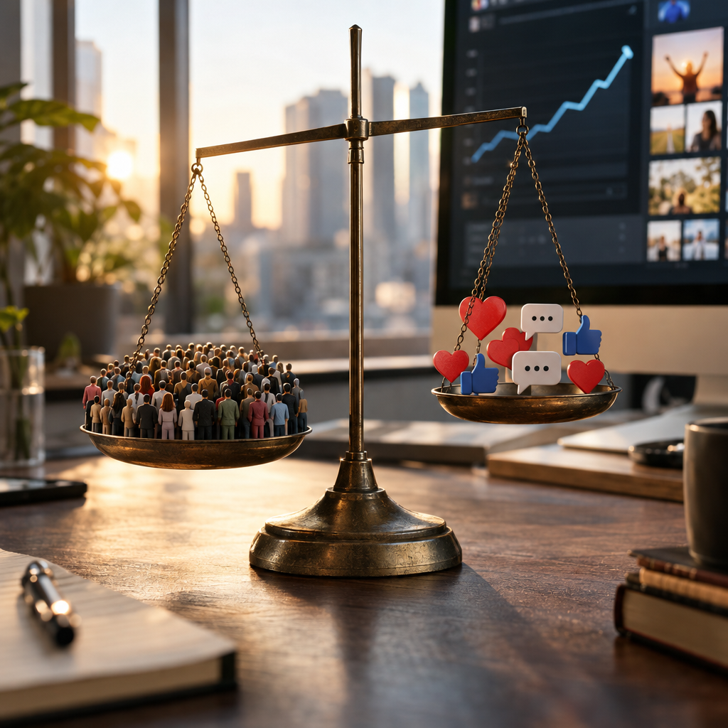 Engagement Rate Beats Followers in Platform Algorithms Now